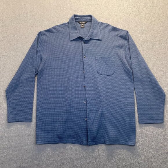 Slates a Dockers Brand Men Long Sleeve Shirt Size XXLarge,Stretch,Pocket,Buttons - Picture 1 of 9
